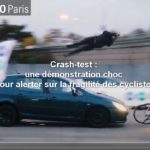 Crash test avec un cycliste